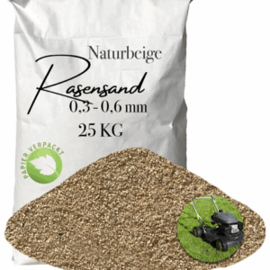 Rasensand Gartensand 25 kg Quarzsand für Rasenerde Bodenverbesserung Papiersack
