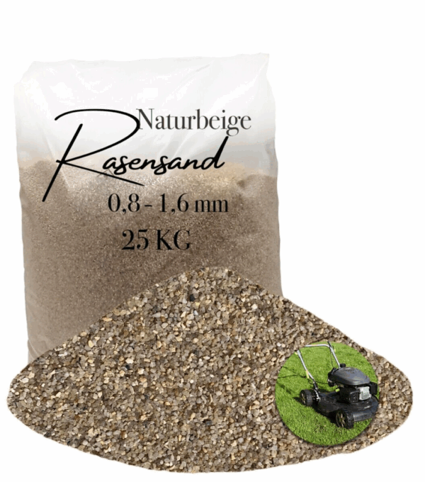 Rasensand Gartensand 25 kg Quarzsand fuer Rasenerde Bodenverbesserung Plastiksack 145647131493