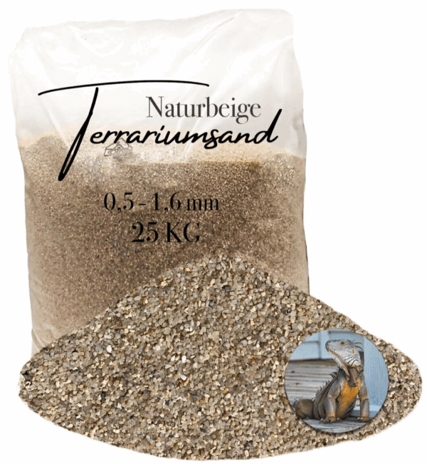 Terrariensand 25 kg Terrariumsand 05 16mm grabfaehig Sand naturbeige Bodengrund 145719828003