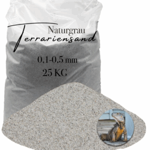 Terrariensand Terrariumsand Bodengrund grabfaehig Sand 25kg 01 05mm hellgrau 145840331433