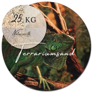 Terrariumsand weiss 25 kg Terrariensand Bodengrund kantengerundet feuergetrocknet 145173520333