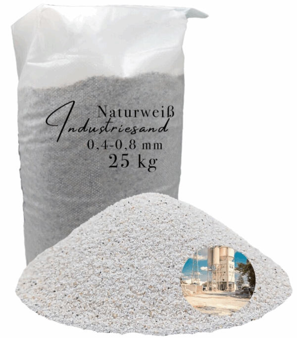 weisser Quarzsand Kunstharz Industriesand Einstreuung Kristall Fuellsand Sand 25kg 145723205033