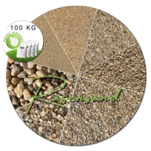 100 kg Rasensand Gartensand Quarzsand für Rasenerde Bodenverbesserung Papiersack