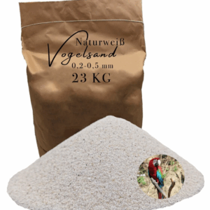 23 kg Vogelsand 02 05mm weiss keimfrei ohne Zusatzstoffe Anis Grit Bodengrund 146399930794
