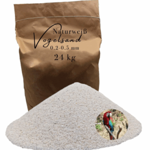 24 kg Vogelsand 02 05mm weiss keimfrei ohne Zusatzstoffe Anis Grit Bodengrund 146399930784