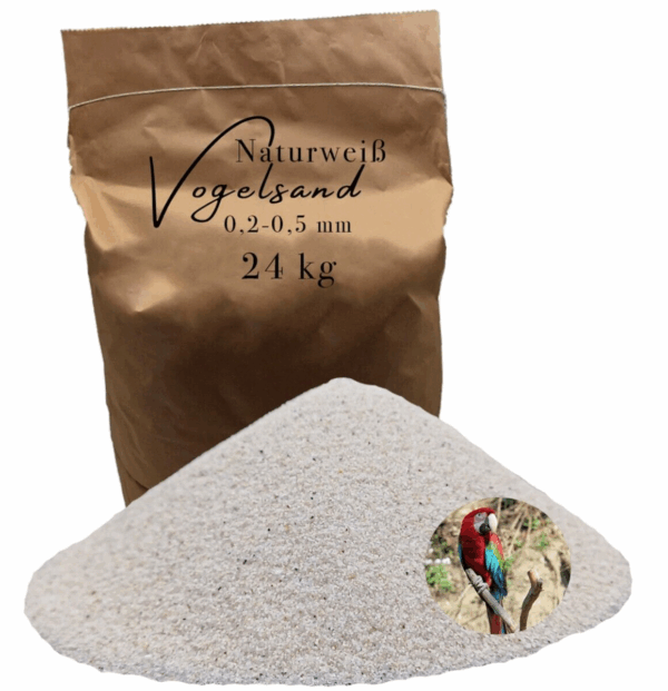 24 kg Vogelsand 02 05mm weiss keimfrei ohne Zusatzstoffe Anis Grit Bodengrund 146399930784