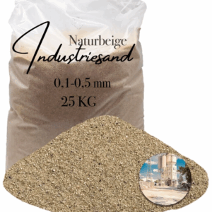 25 kg beiger Quarzsand Industriesand für Kunstharz Einstreung Füllsand 0,1-0,5mm