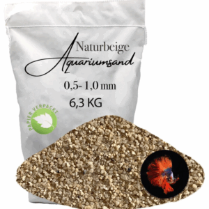 Aquariumsand 6,3 kg Aquariumkies Aquariensand Aquarienkies Bodengrund 0,5-1,0 mm