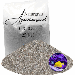 Aquariumsand Aquariumkies 0,3-0,8mm Aquariensand Aquarienkies Bodengrund grau