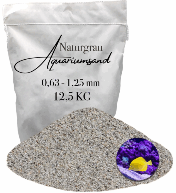 Aquariumsand Aquariumkies 063 125 mm Aquariensand Aquarienkies Bodengrund grau 145905395554
