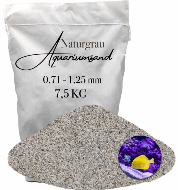 Aquariumsand Aquariumkies 071 125 mm Aquariensand Aquarienkies Bodengrund grau 145903826424