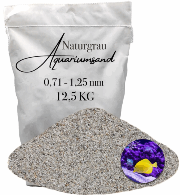 Aquariumsand Aquariumkies 071 125 mm Aquariensand Aquarienkies Bodengrund grau 145905397734