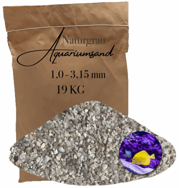 Aquariumsand Aquariumkies 10 315 mm Aquariensand Aquarienkies Bodengrund grau 146399930844
