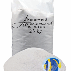 Aquariumsand weiss 25kg Aquariensand Aquarienkies Aquariumkies Bodengrund Sand 145622079854