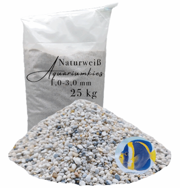 Bodengrund Aquariumsand Aquarienkies weiss 25kg Aquariensand Aquariumkies Sand 145625712644