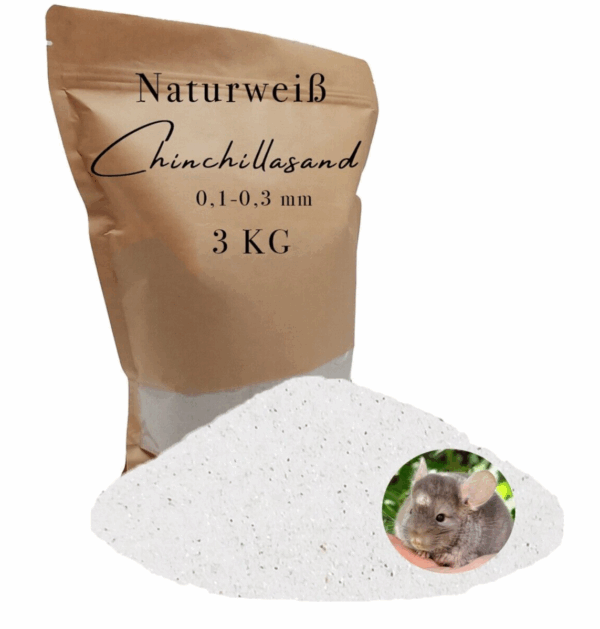 Chinchillasand 3 kg weiss Badesand Staubbad Hamster Maeuse Ratten fein Fellpflege 145628804184