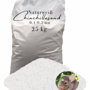 Chinchillasand weiß Badesand Staubbad Hamster Mäuse Ratten fein Fellpflege