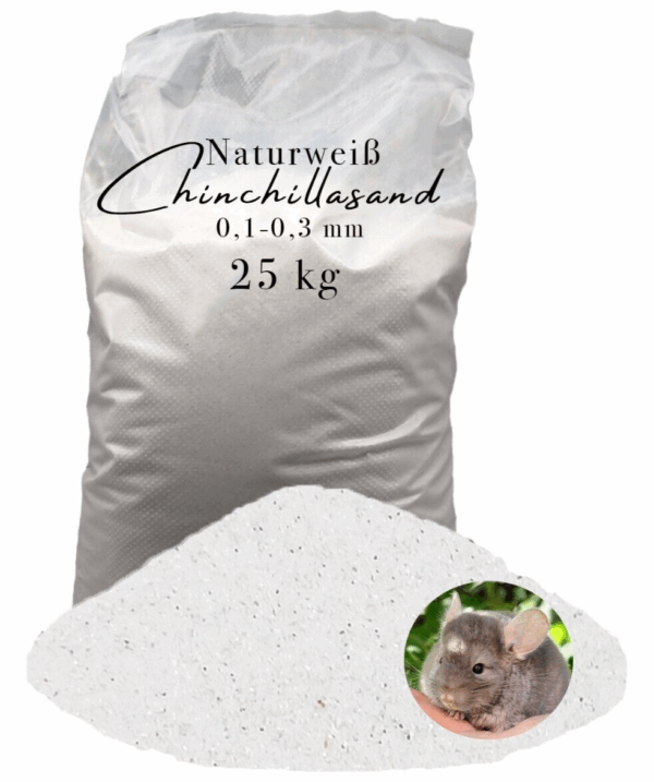 Chinchillasand weiss Badesand Staubbad Hamster Maeuse Ratten fein Fellpflege 145620205454