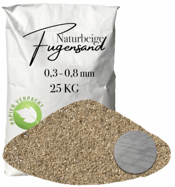 Einkehrsand Fugensand 03 08 mm Pflasterfugensand Terrasse Pflaster verfugen 145816657034