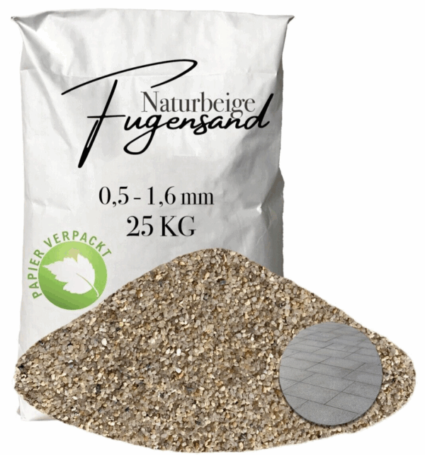 Einkehrsand Fugensand 05 16 mm Pflasterfugensand Terrasse Pflaster verfugen 145816661284