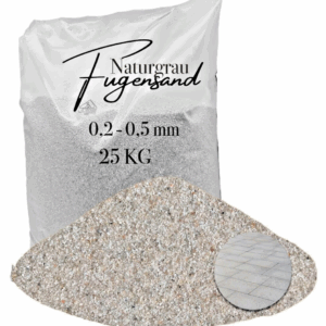 Fugensand grau fein 0,2-0,5 mm Pflasterfugensand Terrasse Pflaster verfugen