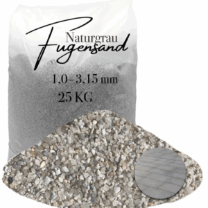 Fugensand grau fein 1,0-3,15 mm Pflasterfugensand Terrasse Pflaster verfugen