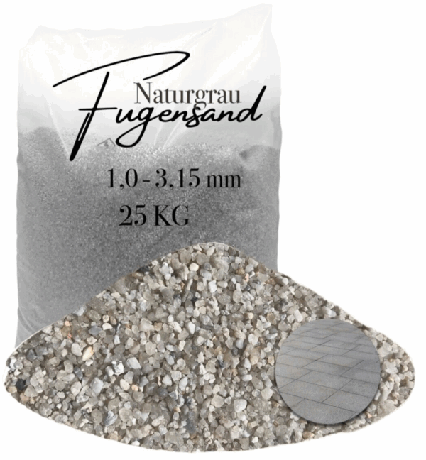 Fugensand grau fein 10 315 mm Pflasterfugensand Terrasse Pflaster verfugen 145836679854