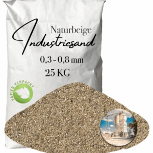 Industriesand Kunstharz Einstreuung 25 kg beiger Quarzsand Fuellsand 03 08mm 145821248064