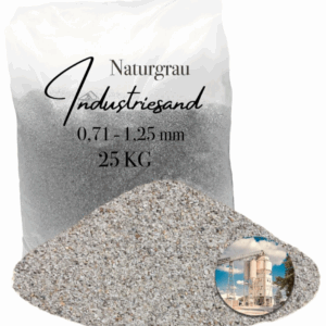 Industriesand Kunstharz Epoxid 25 kg grau Quarzsand für Einstreuung 0,71-1,25 mm