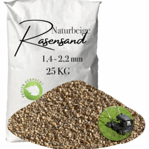 Rasensand Gartensand 25 kg Quarzsand für Rasenerde Bodenverbesserung 1,4-2,2 mm