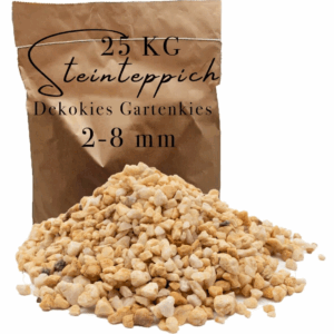 Steinteppich Zierkies 25 kg Buntkies gelb Teich Pflanzenkies Garten Wegekies 145689111954