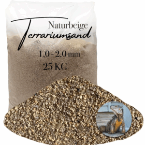 Terrariensand Terrariumsand 10 20mm grabfaehig 25kg Sand naturbeige Bodengrund 145719862704