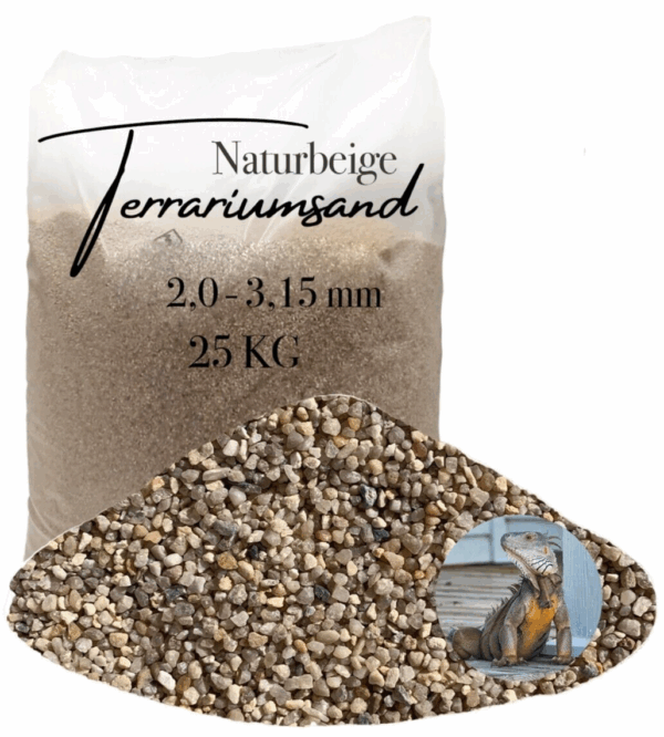 Terrariensand Terrariumsand Bodengrund 25kg 20 315mm Sand naturbeige grabfaehig 145719876484