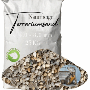 Terrariensand Terrariumsand Bodengrund grabfaehig Sand 40 80mm naturbeige 25kg 145825446844