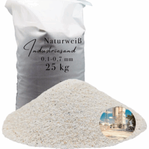 weisser Industriesand 25kg Kristall Quarzsand Kunstharz Einstreuung Fuellsand Sand 145723193014