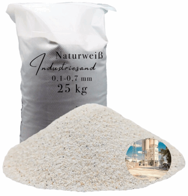 weisser Industriesand 25kg Kristall Quarzsand Kunstharz Einstreuung Fuellsand Sand 145723193014