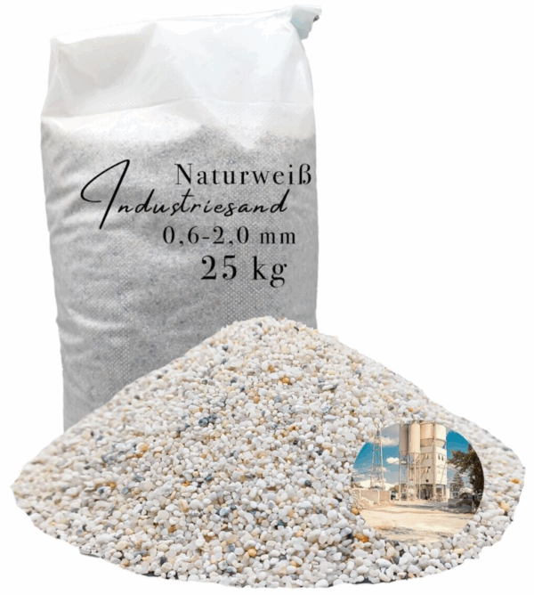 weisser Quarzsand Kunstharz Einstreuung Industriesand Kristall Fuellsand Sand 25kg 145723224934