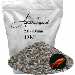 10 KG Aquariumsand Aquariumkies 2,0-4,0 mm Aquariensand Bodengrund grau