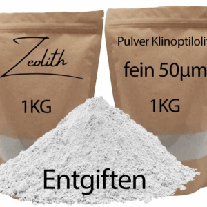 1000 gr x 2 mal entgiften Zeolith-Klinoptilolith 50µm Pulver Vulkanmineral 2 KG