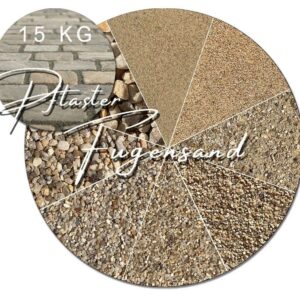15kg beiger trockener Fugensand Einkehrsand Pflasterfugensand verfugen Fuge