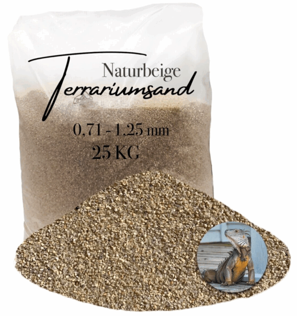 25 Terrariensand Terrariumsand 071 125mm grabfaehig Sand naturbeige Bodengrund 145719842185