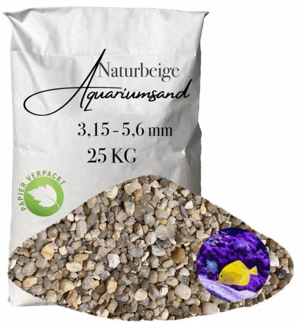 Aquariumkies 315 56 mm Aquariumsand Aquariensand papierverpackt Bodengrund 145887995925