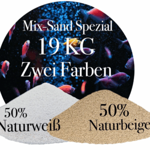 Aquariumsand 19 KG Mix Sand Beige Weiss 20 40 mm Aquariensand Bodengrund 146399930725