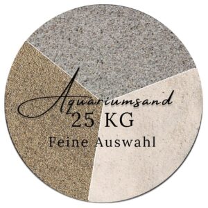Aquariumsand Aquariensand 25 kg in 3 Naturfarben bis 2mm gewaschen hocherhitzt 145183897055