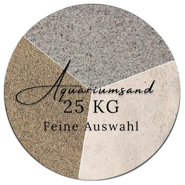 Aquariumsand Aquariensand 25 kg in 3 Naturfarben bis 2mm gewaschen hocherhitzt 145183897055