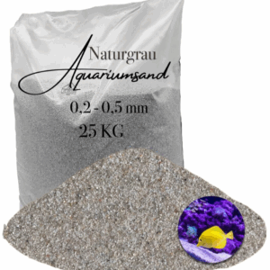 Aquariumsand Aquariumkies 0,2-0,5mm Aquariensand Aquarienkies Bodengrund grau