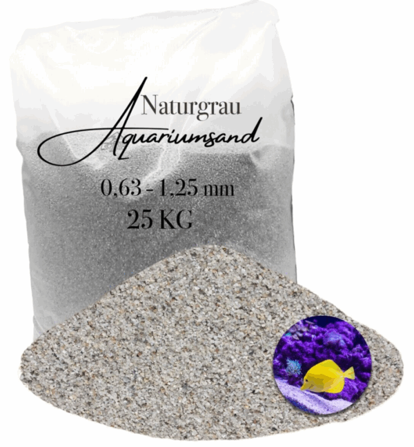 Aquariumsand Aquariumkies 063 125 mm Aquariensand Aquarienkies Bodengrund grau 145838765935