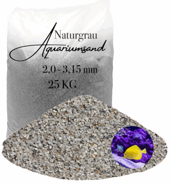 Aquariumsand Aquariumkies 20 315 mm Aquariensand Aquarienkies Bodengrund grau 145838777725