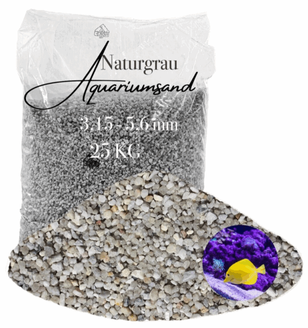 Aquariumsand Aquariumkies 315 56 mm Aquariensand Aquarienkies Bodengrund grau 145838784795