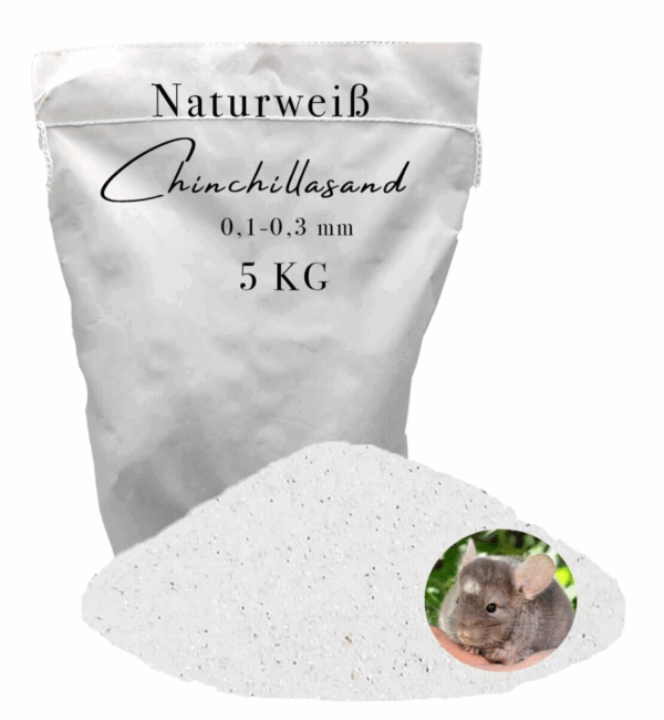 Chinchillasand weiss Badesand 5 kg Staubbad Hamster Maeuse Ratten fein Fellpflege 145628816845